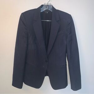 Theory Blue Blazer Tailored Suit Jacket 6